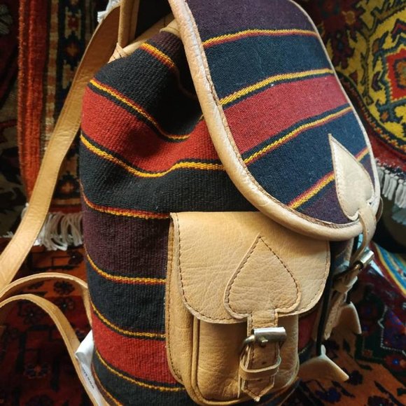Handmade Eastern Europe Backpack, big bag leather - Picture 9 of 10